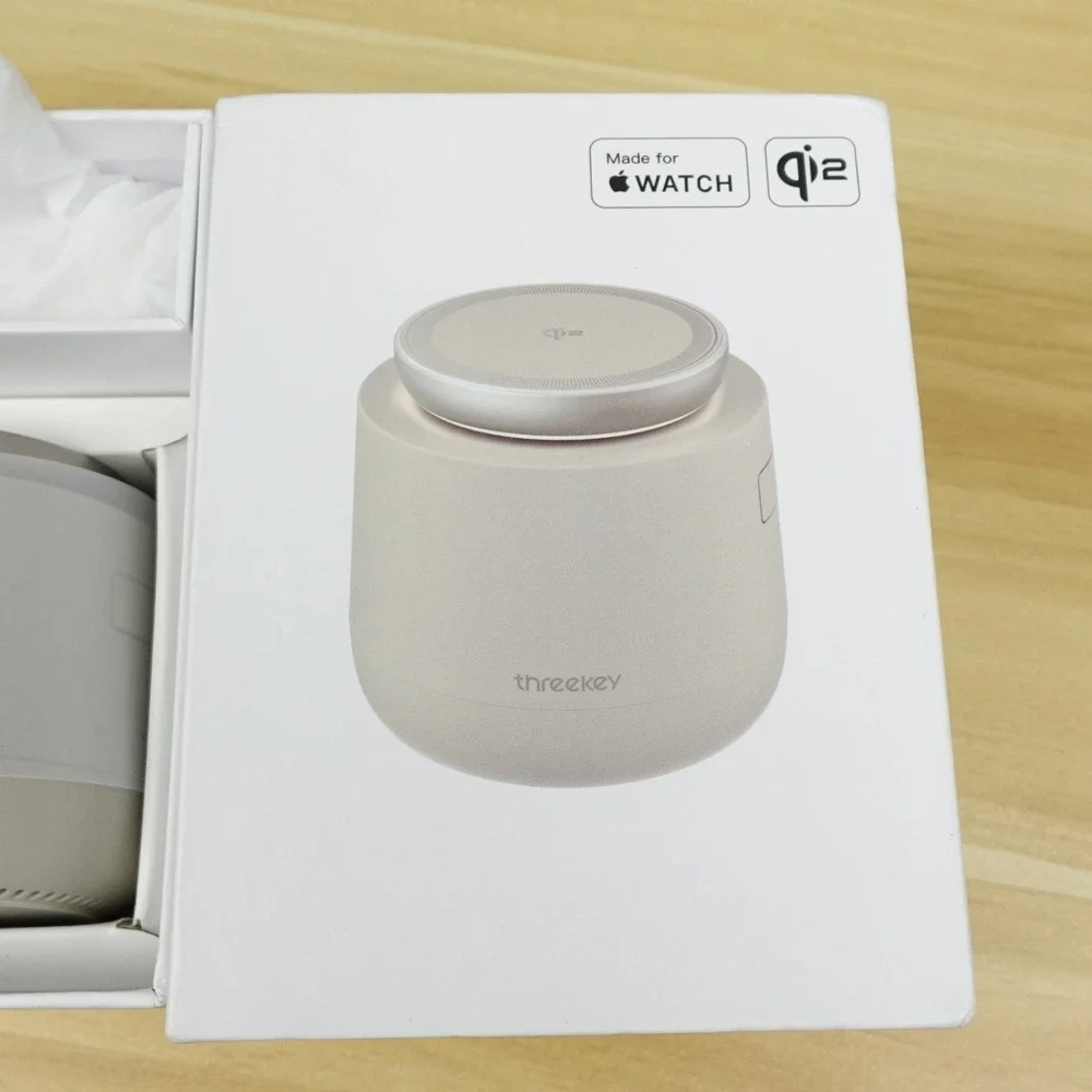 THREEKEY MFI Certified by Apple, 4 in 1 Magsafe Wireless Charging Station, Qi2